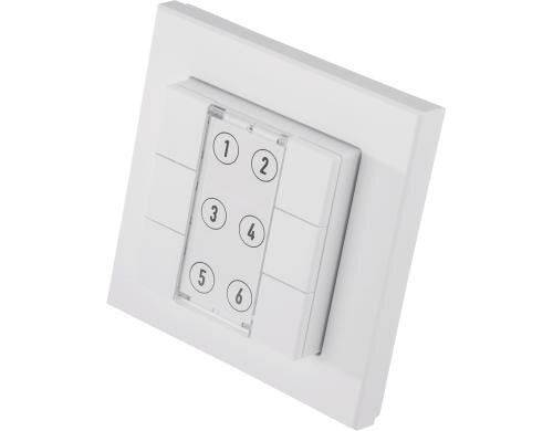 Homematic Funk-Wandsender 6-fach, weiss 6 Einzeltasten, inkl. Batterie