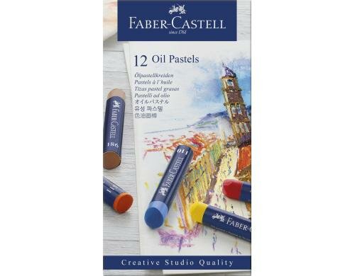 FABER-CASTELL C. Studio Ölpastellkreide 12er Kartonetui,