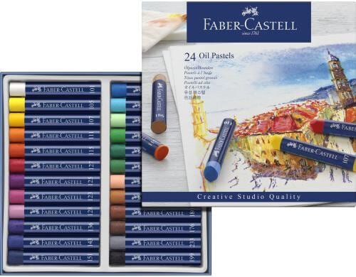 FABER-CASTELL C. Studio Ölpastellkreide 24er Kartonetui,