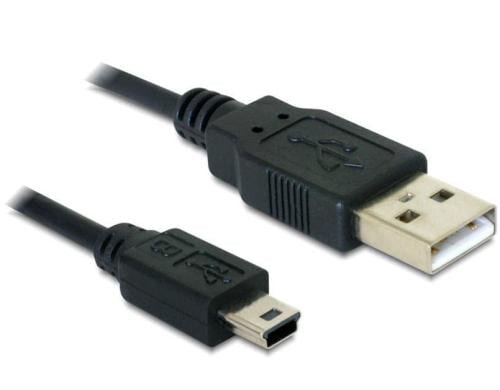 USB-mini-Kabel 1m A-MiniB,USB 2.0 für Digitalcameras und externe 2,5 HDDs