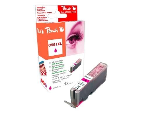 Peach Tinte Canon CLI-551m magenta zu IP7250, MG5450, MG6350,  13ml