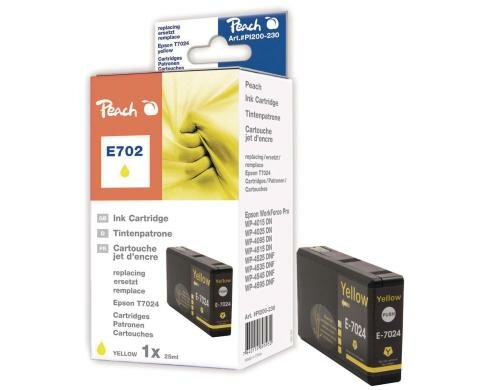 Peach Tinte Epson T7024 yellow, 25ml zu WF Pro4015, 4025, 4095