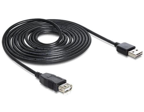 USB2.0-Verlängerungskabel Easy A-A: 2m USB-A Seite beidseitig einsteckbar