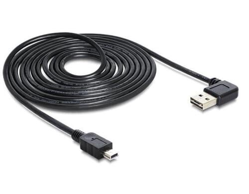 USB2.0-Kabel Easy A-MiniB: 5m USB-A Seite 90° gew. beidseitig einsteckbar
