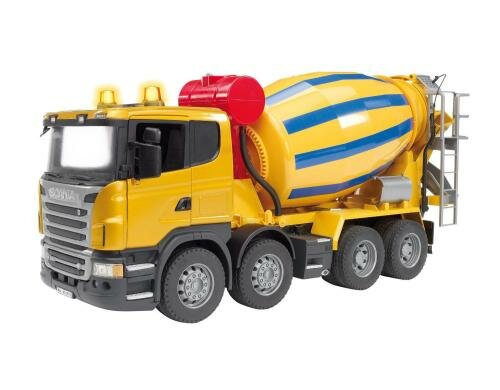 Bruder Spielwaren SCANIA R-Serie Betonm-LKW Trommel mit Förder- und Mischschnecke