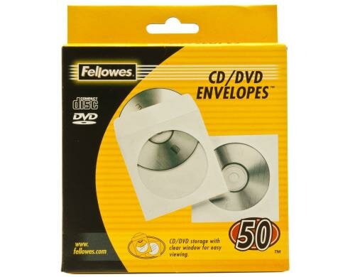 Fellowes CD/DVD Hüllen aus Papier 50 Stk.