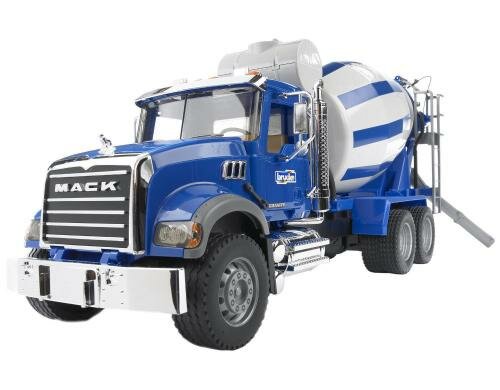 Bruder Spielwaren MACK Granite Betonm-LKW klappbare Aussenspiegel, Morhaube öffnen