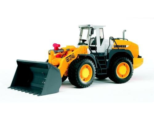 Bruder Spielwaren Liebherr Radlader L574 Knicklenkung, Ladeschaufel, Profilreifen