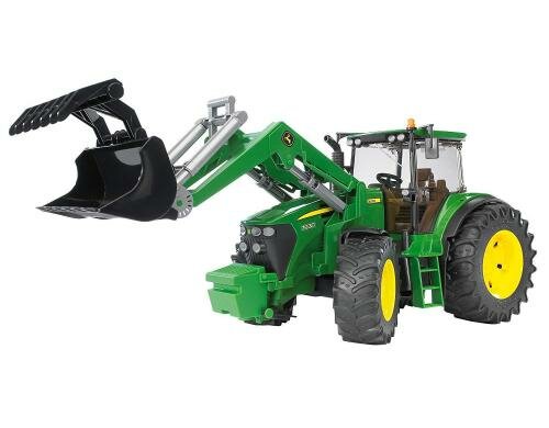 Bruder Spielwaren John Deree 7930 mit Front Frontlader, geländegängige Pendelachse
