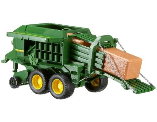 Bruder Spielwaren John Deere Grossballenpre Strohballenauslauf, ausfahrbarer Standfuß