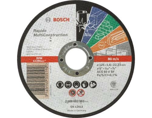 BOSCH Trennscheibe MultiCon C 60 T BF 125mm für nahezu alle Materialien