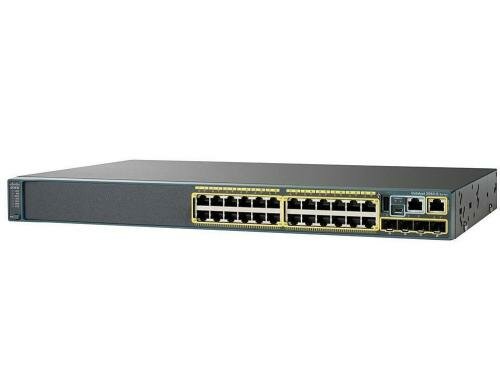 Cisco 2960X-24PD-L: 24 Port LAN Base Switch 24xGE, 24xPoE+ (370W), 2xSFP+ 10G, 1xRPS