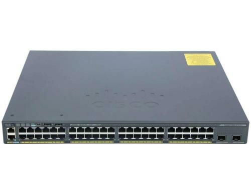 Cisco 2960X-48FPS-L: 48 Port LAN Base SW 48xGE, 48xPoE+ (740W), 4xSFP 1G, 1xRPS