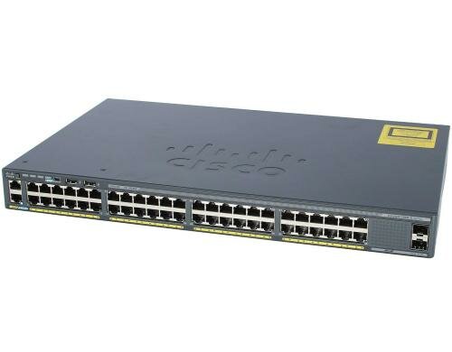 Cisco 2960X-48TS-LL: 48 Port LAN Lite SW 48xGE, 2xSFP 1G, 1xRPS