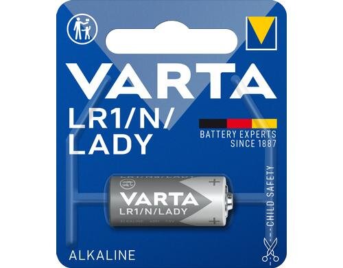 VARTA Knopfzelle LADY/LR1, 1.5V, 1Stk vergl. Typ 4001