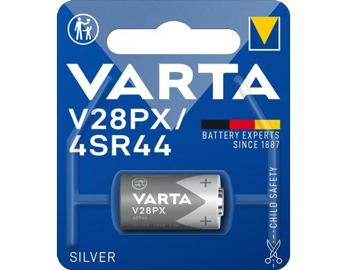 VARTA Knopfzelle V28PX, 6.2V, 1Stk vergl. Typ 4028 / 4SR44