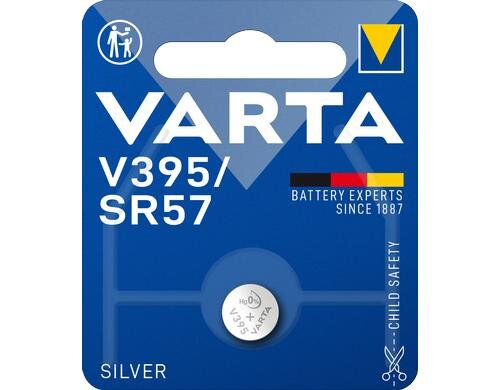 VARTA Knopfzelle V395, 1.55V, 1Stk vergl. Typ 395 / SR57