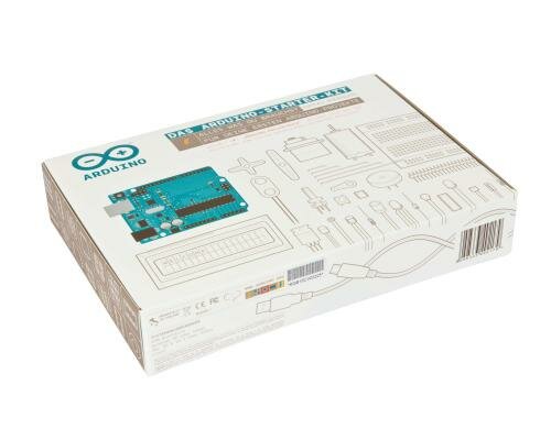 Arduino Starter Kit: Arduino Uno R3 engl. inkl. Breadboard, Kabel, LEDs, u.v.m.
