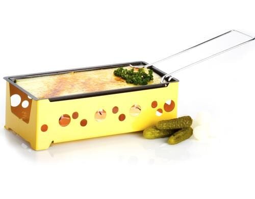 Nouvel Raclette H‘eat Cheese! @home mit 4 Rechaudkerzen, gelb