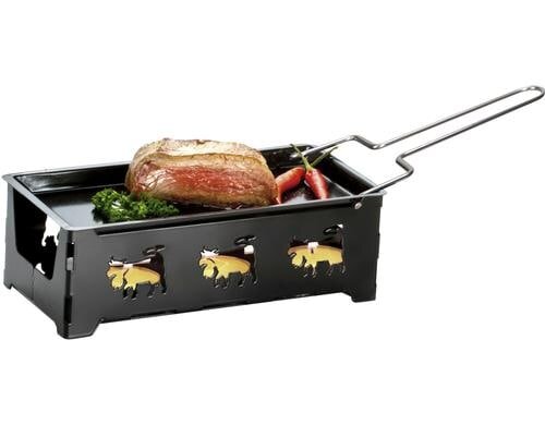 Nouvel Raclette H‘eat Cheese! @home mit 4 Rechaudkerzen, schwarz