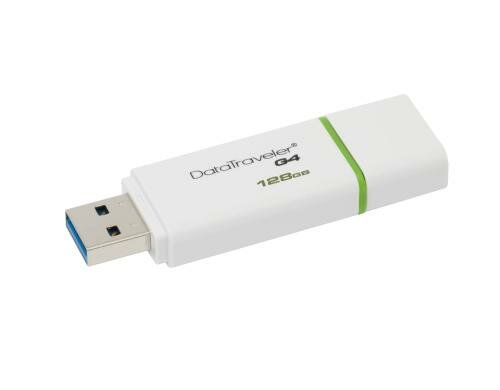 Kingston DataTraveler I G4, 128GB, USB 3.0 mit Deckel, 55mm x 21mm x 10mm