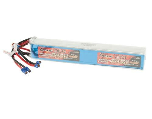 Gens LiPo-Akku 44.4V 5000mAh 45C 12S1P 314x45.94x49.53mm 1564g