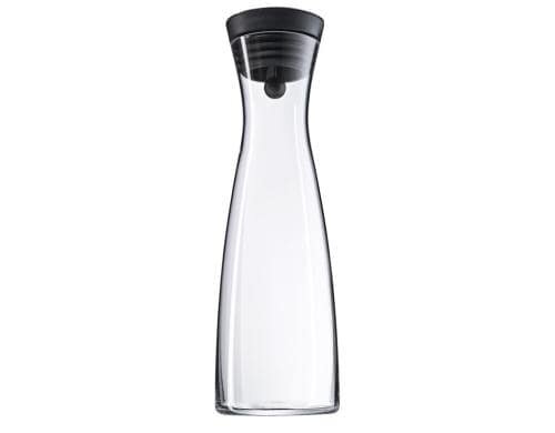 WMF Wasserkaraffe 1.5 l schwarz Basic aus Glas, Höhe 32.7cm