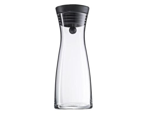 WMF Wasserkaraffe 0.75 l schwarz Basic aus Glas, Höhe 23.7cm