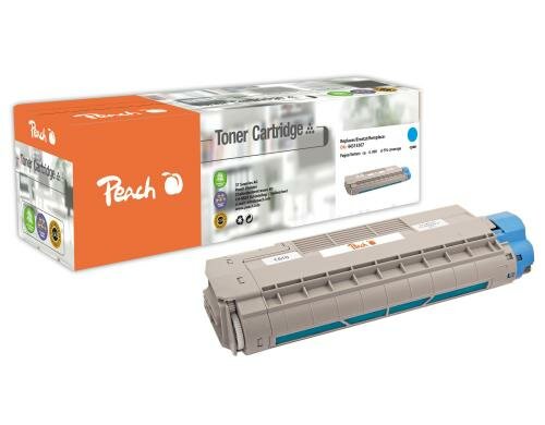 Peach Toner 44315307 cyan, 6000 Seiten zu C610