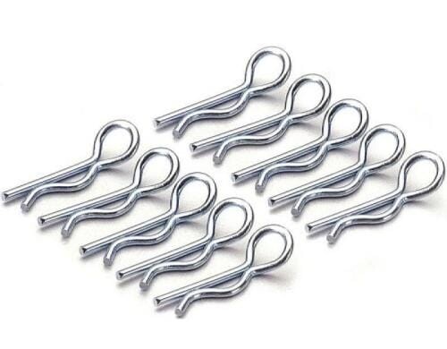 Absima Karosseriesplinte mittel silber 10 Stück