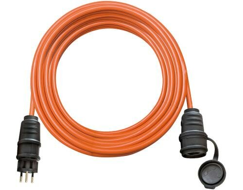 Qualitäts-Baustellenverlängerungskabel 5m, orange, 3-polig, T12/T13, IP44