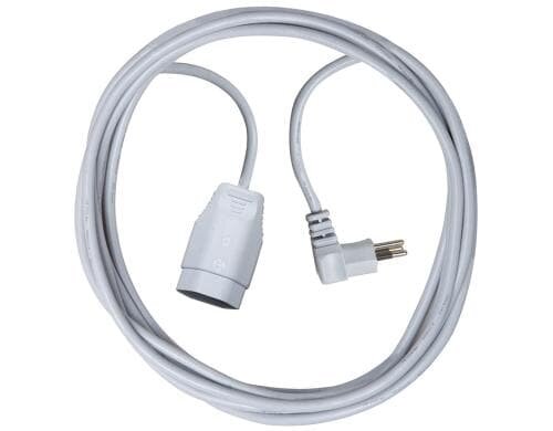 Kunststoff-Verlängerungskabel, 3m, weiss 3m, weiss, 3-polig, T12/T13
