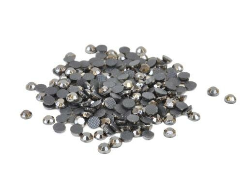 Silhouette Strass 20ss metallic 100 Stück, Rückseite mit Schmelzkleber