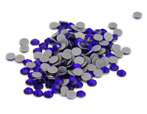 Silhouette Strass 20ss blau 200 Stück, Rückseite mit Schmelzkleber