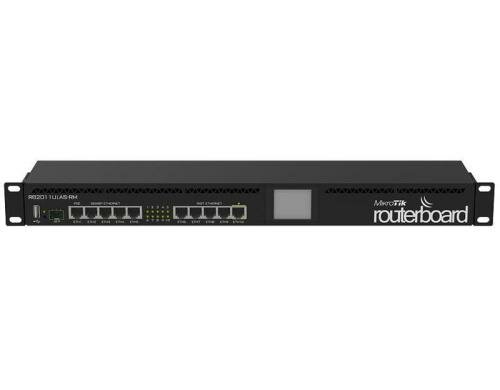 MikroTik RB2011UiAS-RM: 10 Port Router 5x1Gbps, 5x100Mbps, 1x SFP, 600Mhz, 128MB