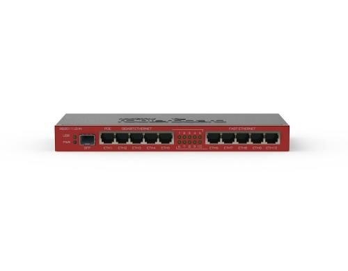 MikroTik RB2011iLS-IN: 10 Port Router 5x1Gbps, 5x100Mbps, 1xSFP, 600Mhz, 64MB