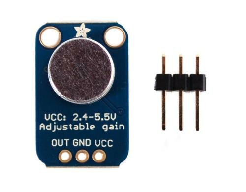 Electret Microphon Verstärker MAX4466 20-20Khz Microphon, Gain justierbar
