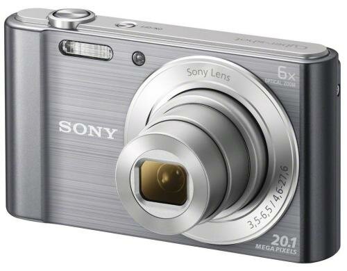 Sony DSC-W810S silber, 20.1 Mio. Pixel 6x opt. Zoom (26-156mm), 2.7 LCD-TFT