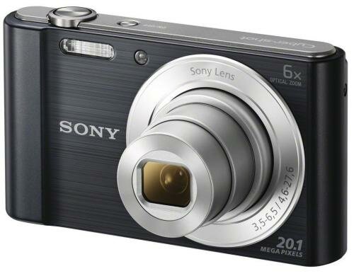 Sony DSC-W810B schwarz, 20.1 Mio. Pixel 6x opt. Zoom (26-156mm), 2.7 LCD-TFT