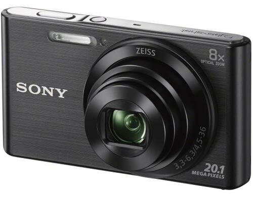 Sony DSC-W830B schwarz, 20.1 Mio. Pixel 8x opt. Zoom (25-200mm), 2.7 LCD-TFT