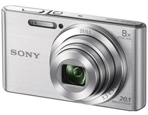 Sony DSC-W830S silber, 20.1 Mio. Pixel 8x opt. Zoom (25-200mm), 2.7 LCD-TFT