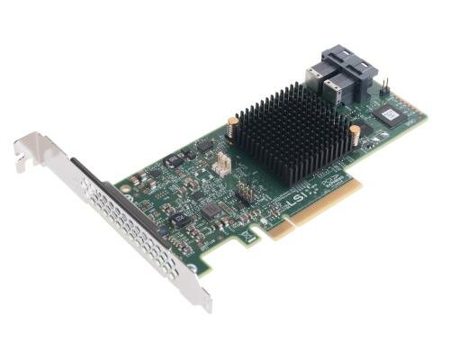 LSI MegaRAID SAS 9341-8i: 8-Port Raid-Kont 12Gbps, PCIe-x8, LP, 2xSFF-8643, single