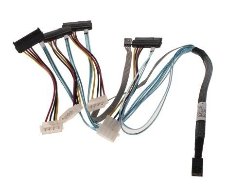 LSI HD-SAS Kabel: SFF-8643-4xSAS, 0.6m intern, Multilane, für direkt an SAS, Strom