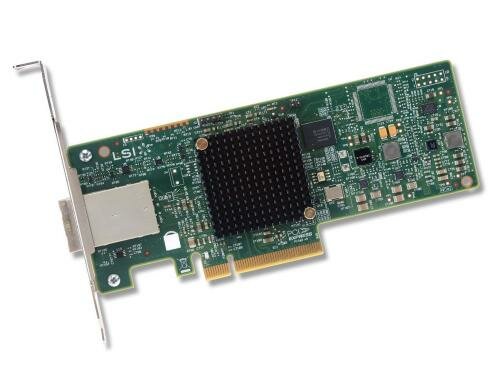 LSI SAS9300-8e:8 Port HBA SAS3-Kontroller single, 12Gbps, PCIe-x8 Gen3,2xSFF-8644, LP