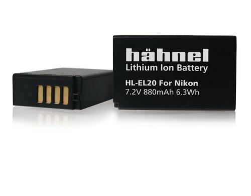 Hähnel Ersatzakku HL-EL20 , für Ni EN-EL20 Lithium-Ionen-Akku, 7,2V 880mAh
