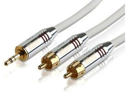 3.5 mm stereo Stecker > 2 x Cinch-Stecker 1.50m