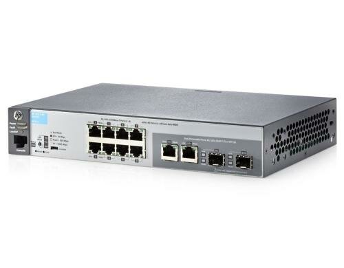 Aruba 2530-8G: 8 Port L2 Switch Managed, 8x1Gbps, 2xSFP, 2x1Gbps