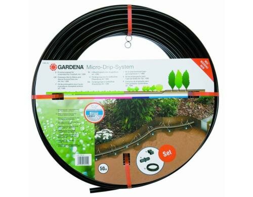 GARDENA Tropfrohr Erweiterungsset 50m Set passend für Art.-Nr. 1389-20