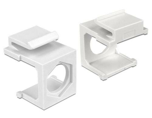 Delock Keystone Jack: Kabeldurchführung 4er Pack, zur Kabeldurchführung, Hexform