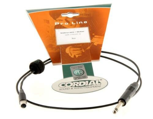 Cordial CPI 1 FP-RT 4 Gitarrenkabel für Taschensender, 1m